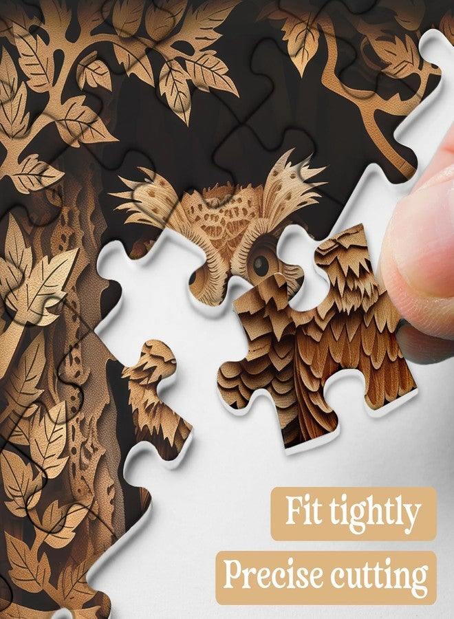 PPuzzling Owl Puzzles for Adults 1000 Pieces, Bird Impossible Challenging Forest Jigsaw Puzzles, Nature Jungle Owl Animal Puzzle as Wall Decor - Image 3